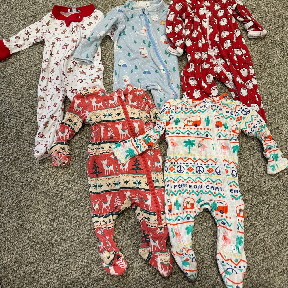 Angel Dear Kids Pajamas Footies - Red, Blue, Multicolor